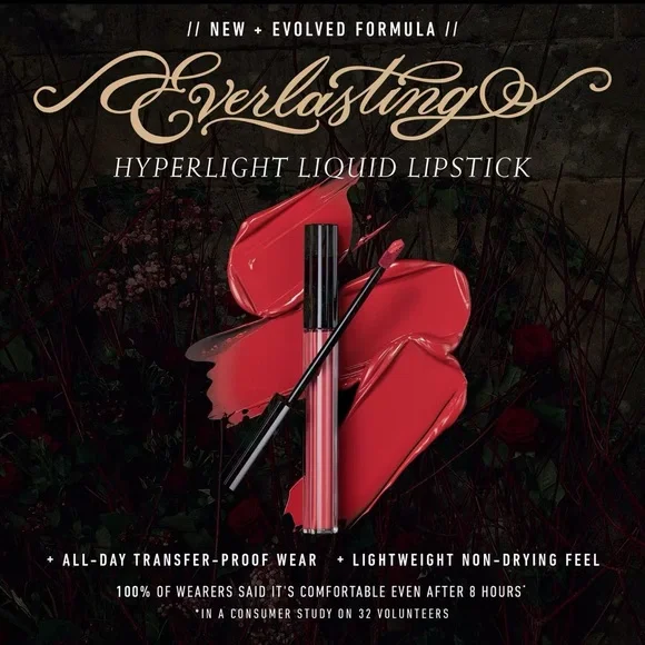 KVD Beauty Everlasting Hyperlight Vegan Transfer-Proof Liquid Lipstick - Picture 4 of 5